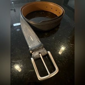 Allen Edmonds belt - Full grain leather - Carbon Gray - 36”